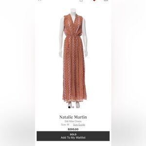 Natalie Martin sill wrap maxi dress